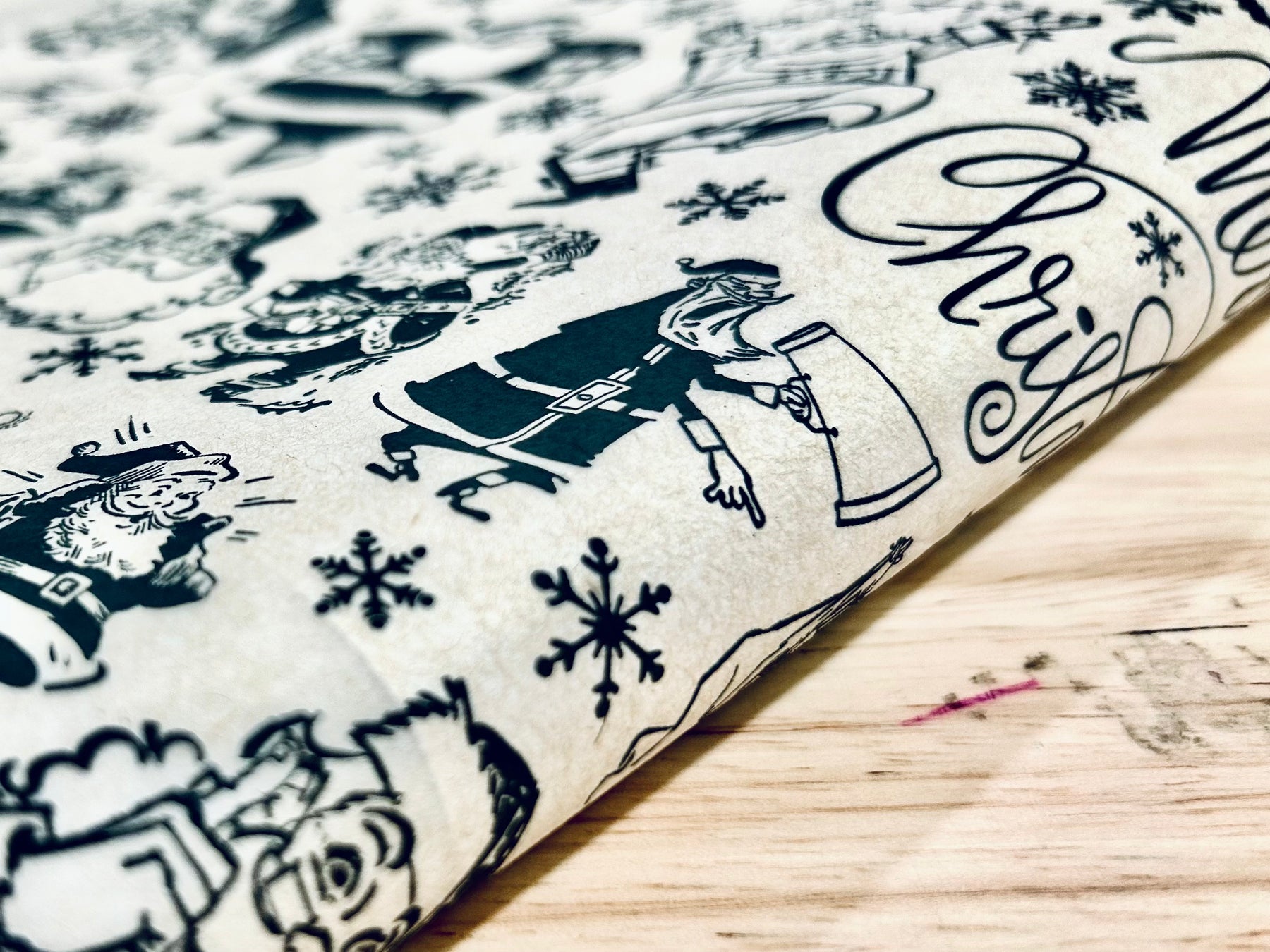Vintage Santa - Underglaze Transfer Sheet