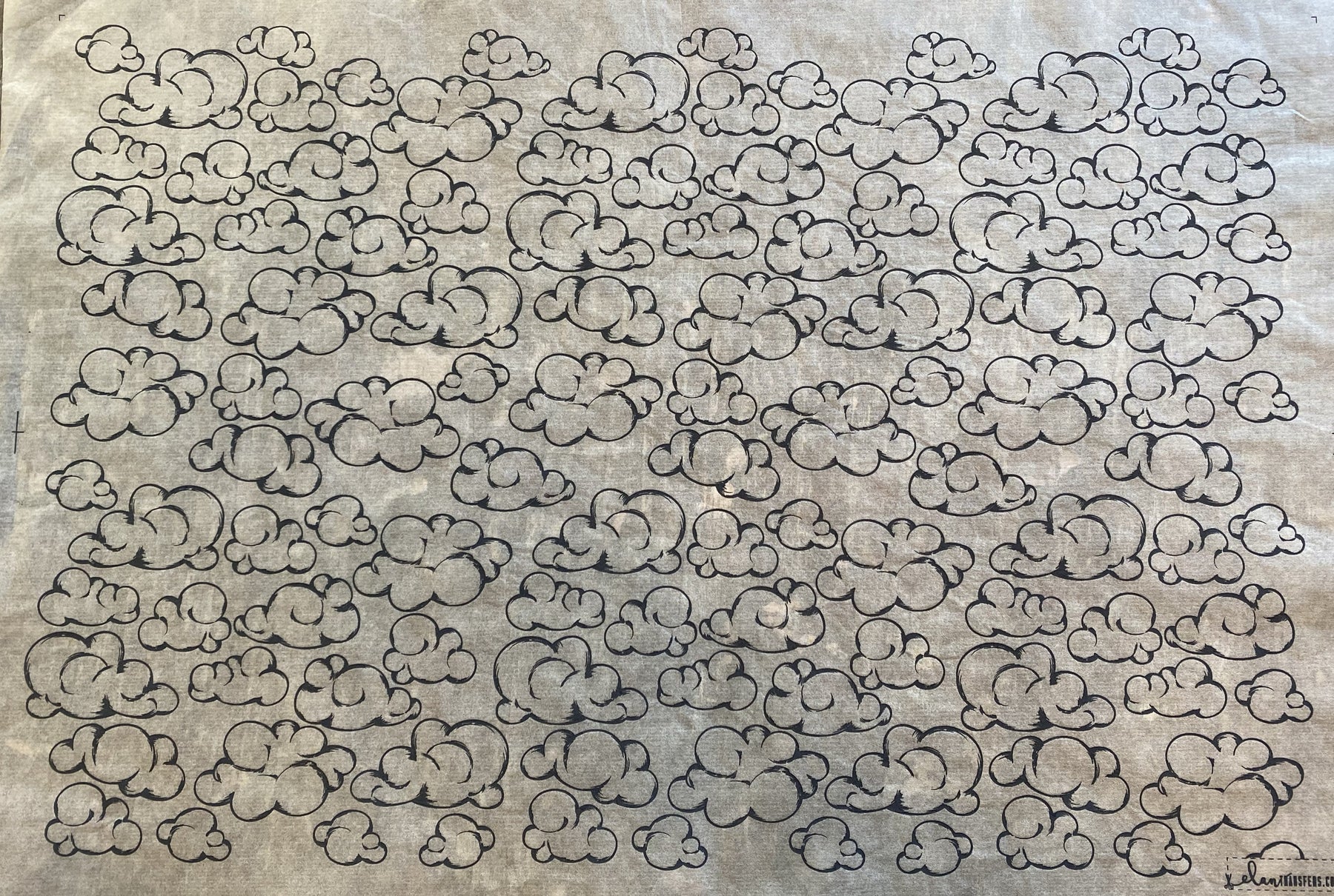 Clouds - Underglaze Transfer Sheet