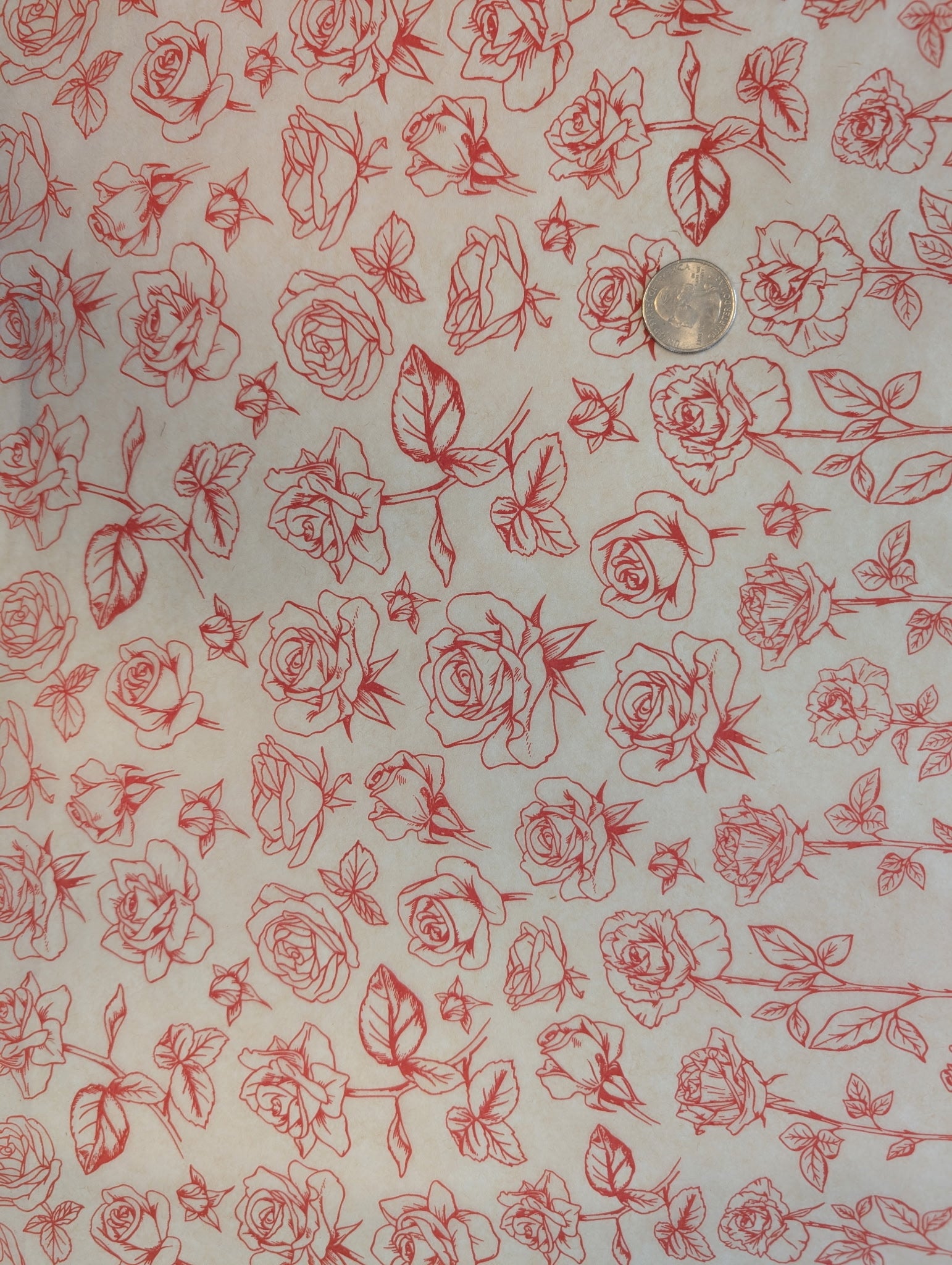 Long Stem Roses - Underglaze Transfer Sheet