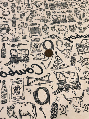 Cowboys & Girls - Underglaze Transfer Sheet