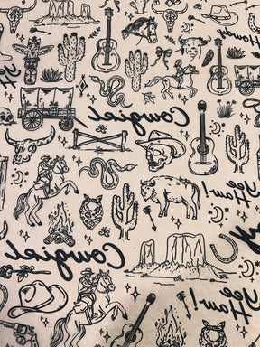 Cowboys & Girls - Underglaze Transfer Sheet