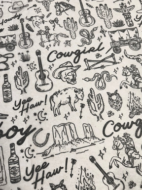 Cowboys & Girls - Underglaze Transfer Sheet