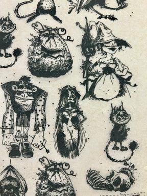 Monsters - Underglaze Transfer Sheet