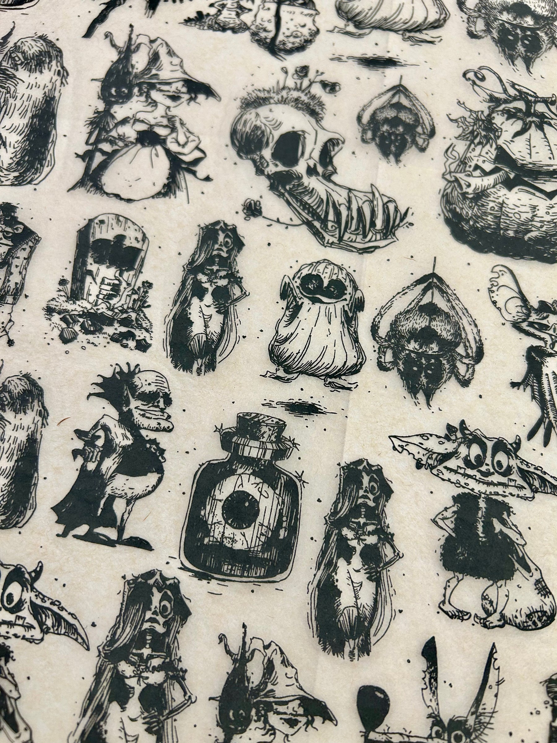 Monsters - Underglaze Transfer Sheet