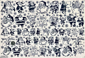 Vintage Santa - Underglaze Transfer Sheet
