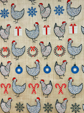 Christmas Chickens - Underglaze Transfer Sheet