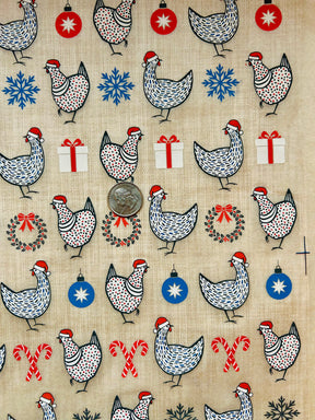 Christmas Chickens - Underglaze Transfer Sheet