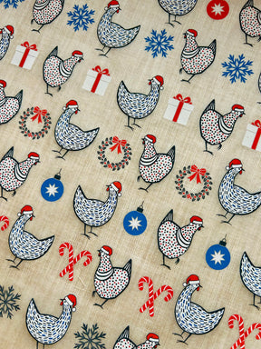 Christmas Chickens - Underglaze Transfer Sheet