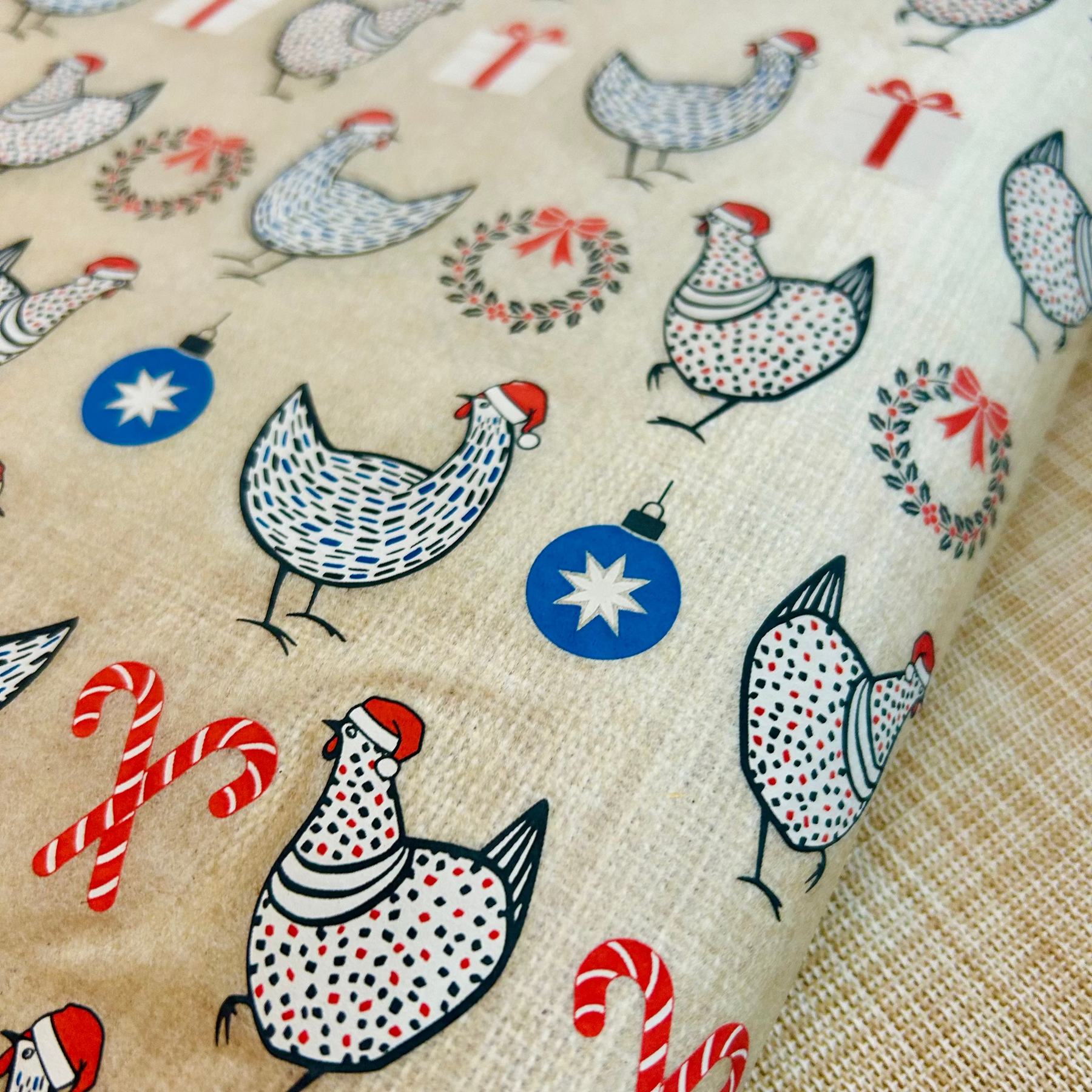 Christmas Chickens - Underglaze Transfer Sheet