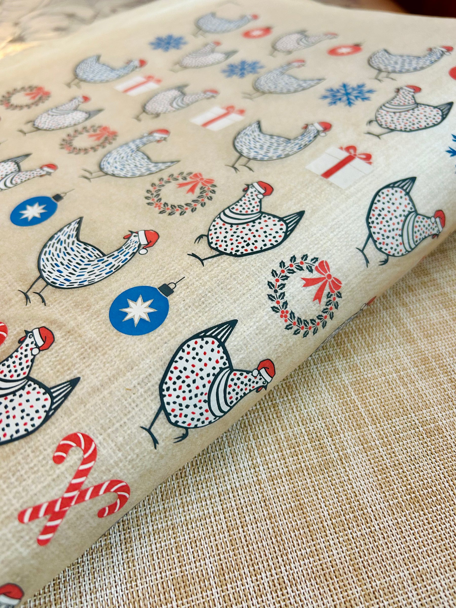 Christmas Chickens - Underglaze Transfer Sheet
