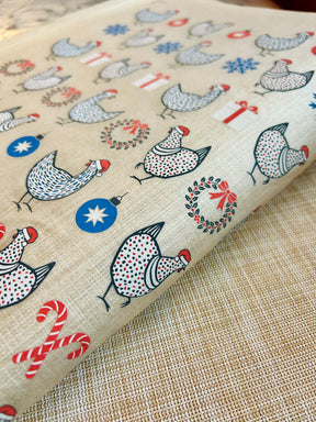 Christmas Chickens - Underglaze Transfer Sheet