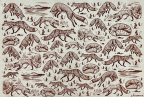 Foxy Loxy - Underglaze Transfer Sheet