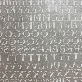 Tattoo Font - Underglaze Transfer Sheet